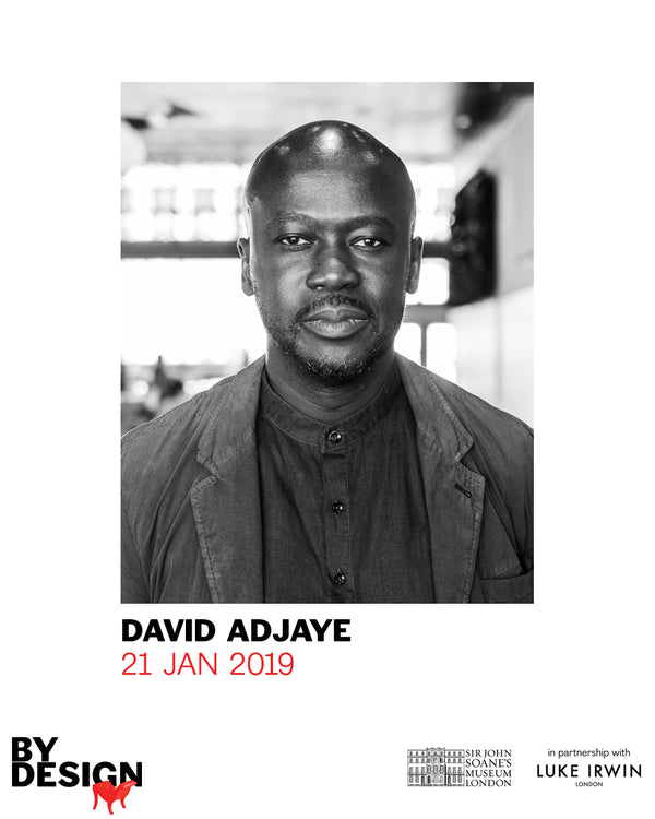 'By Design': David Adjaye. Book Now.