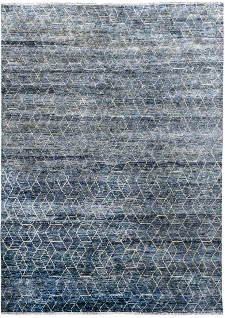 Blue Sari Silk Hex - In Stock